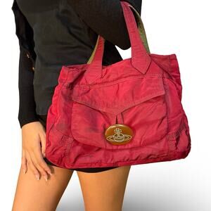 Vivienne Westwood Nylon Boston Handbag